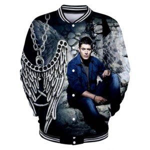 Supernatural 3D Printed Sweatershirts Outwear Baseball Jacket