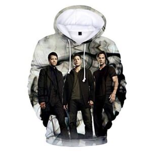 Supernatural Hoodies - Unisex 3D Print Hooded Pullover Sweatshirt