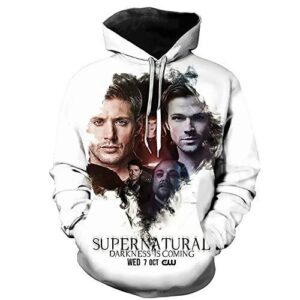 Supernatural Hoodies - Unisex 3D Print Hooded Pullover Sweatshirt
