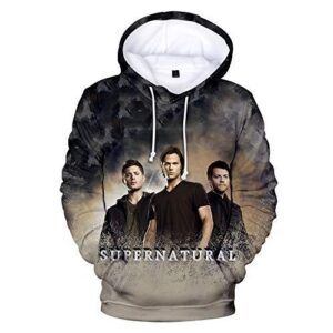 Supernatural Hoodies - Unisex 3D Print Hooded Pullover Sweatshirt