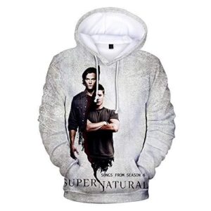 Supernatural Hoodies - Unisex 3D Print Hooded Pullover Sweatshirt