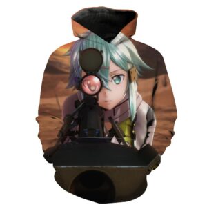 Sword Art Online Sinon Hoodies -  Pullover  Collimation Yellow Hoodie