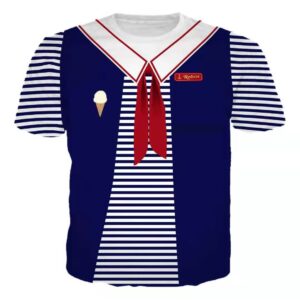 T-shirt Stranger Things Scoops Ahoy Robin Cosplay Costume Unisex