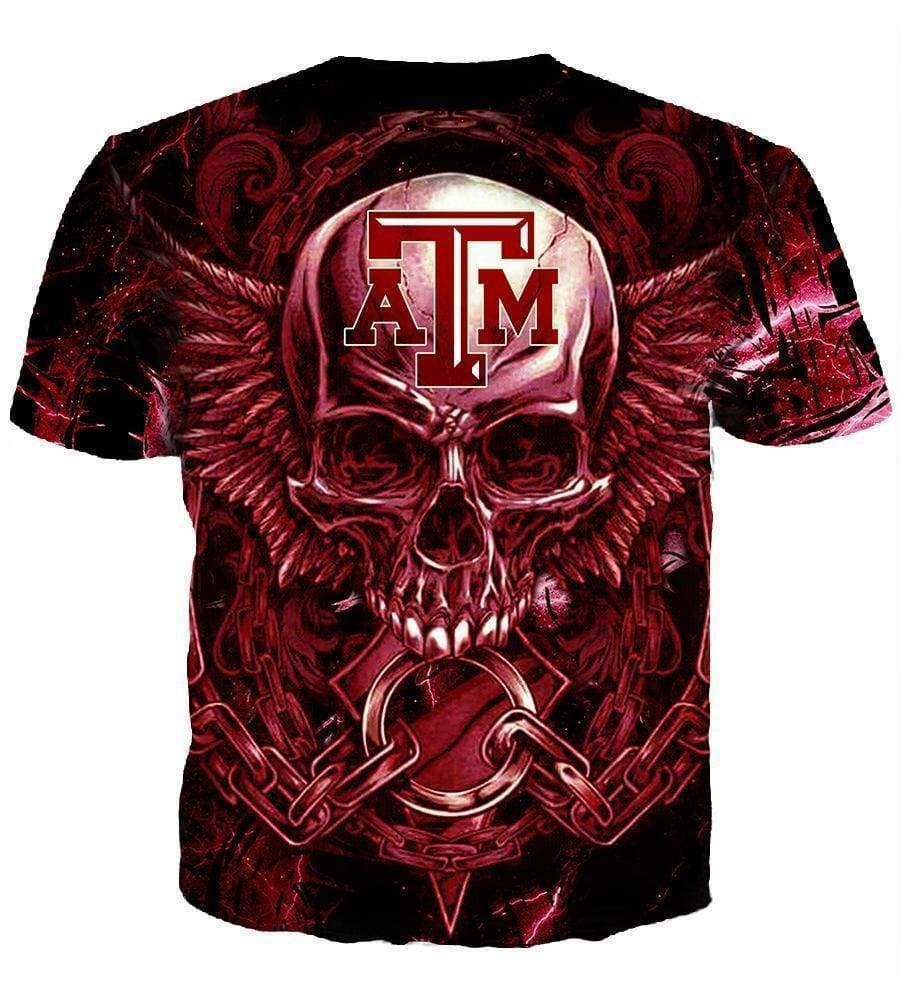 Texas A&M Aggies Hoodies - Pullover Red 3D Hoodie - Image 6