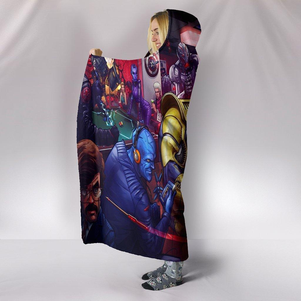 Thanos VS Loki Hooded Blanket - Fight Blanket - Image 2
