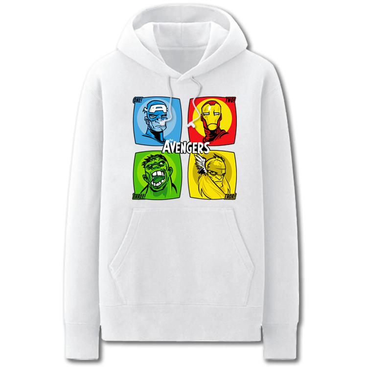 The Avengers Hoodies - Solid Color The Avengers Super Hero Cool Fleece Hoodie - Image 5