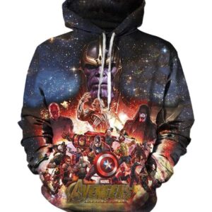 The Avengers Infinity War Hoodies - Pullover Black Hoodie