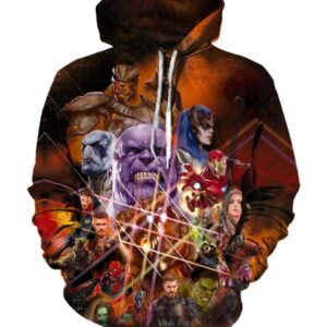 The Avengers Infinity War Hoodies - Zip Up Hero Collection Yellow Hoodie