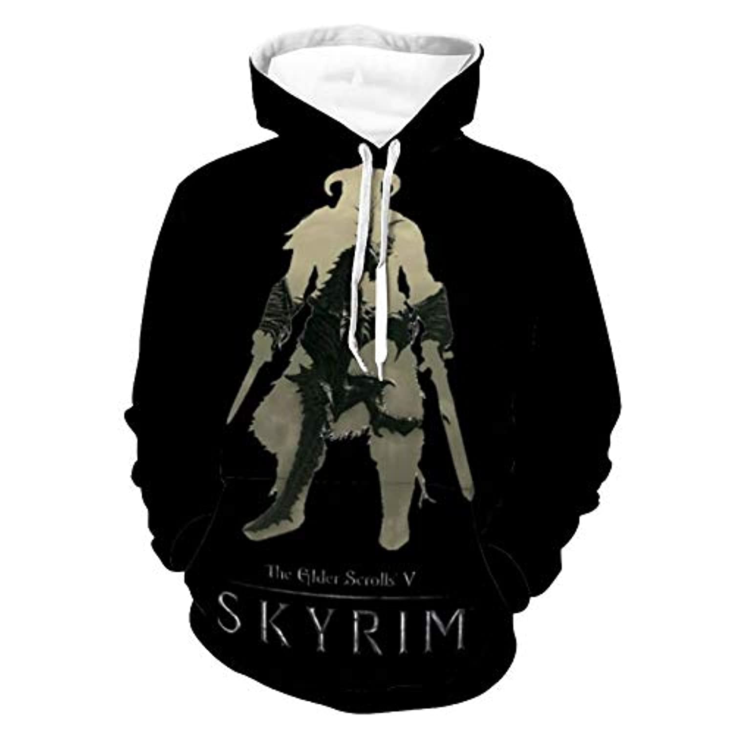 THE ELDER SCROLLS Hoodies - Skyrim Dragonborn Hoodie 3D Print Pullover Drawstring Hoodie