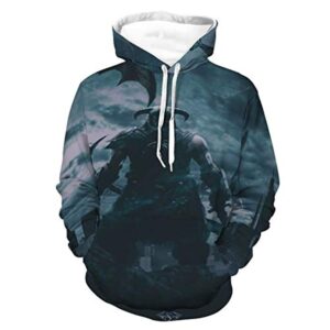 THE ELDER SCROLLS Hoodies - Skyrim Dragonborn Pullover Drawstring Hoodie with Pocket