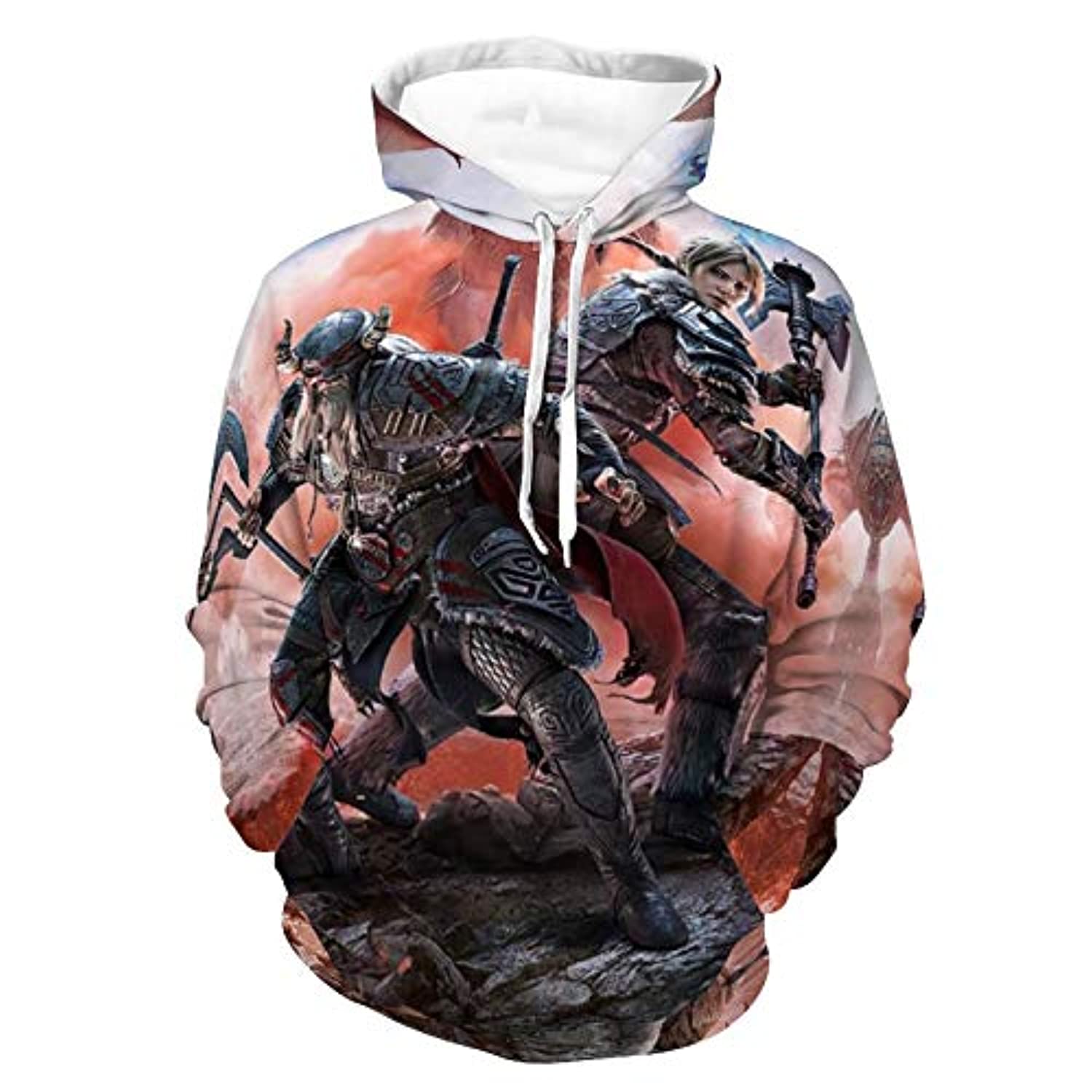 THE ELDER SCROLLS Hoodies - Skyrim Hoodie Colorful 3D Print Pullover Drawstring Hoodie