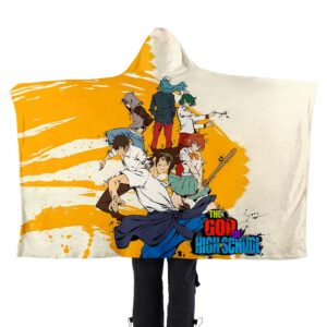 The God of High School Flannel Hooded Blanket