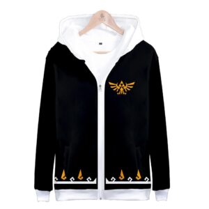 The Legend of Zelda 3D Print Zipper Hooded Jacket Hoodies