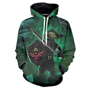 The Legend of Zelda Hoodie - 3D Print Hooded Pullover