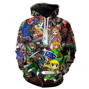 The Legend of Zelda Hoodie - 3D Print Hooded Pullover