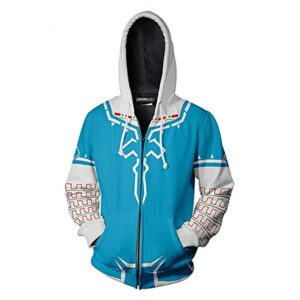 The Legend of Zelda Hoodie - 3D Print Hooded Zip Up Sweatshirt