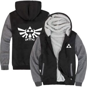 The Legend of Zelda Jacket - Solid Color Fleece Hooded Coat 4 Colors Optional