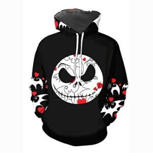The Nightmare Before Christmas 3D Printed Pullover Hoodie