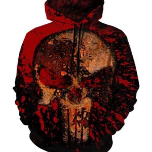 The Punisher Hoodies - Pullover Red Hoodie