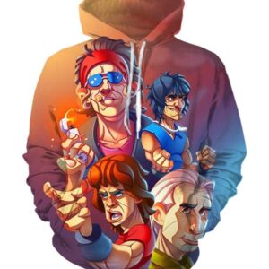 The Rolling Stone Hoodies - Pullover Pink Hoodie