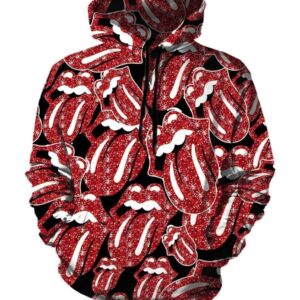 The Rolling Stones Hoodies - Pullover Red Hoodie
