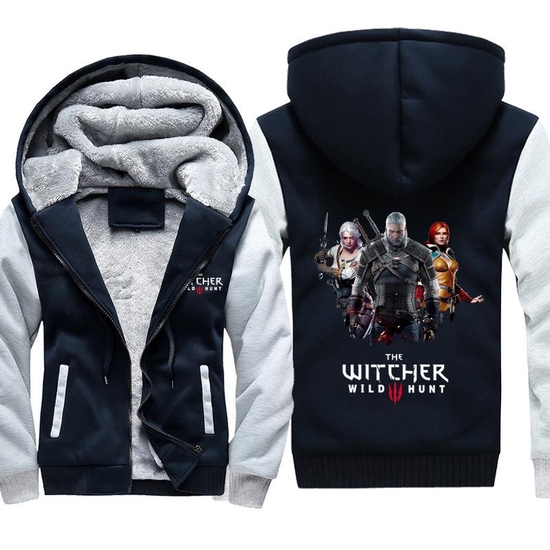 The Witcher 3: Wild Hunt Jackets - Solid Color Geralt The Witcher Super Cool Fleece Jacket - Image 2