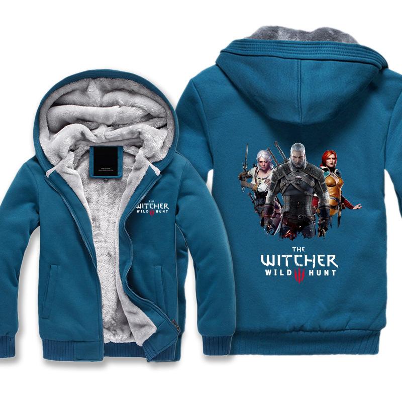 The Witcher 3: Wild Hunt Jackets - Solid Color Geralt The Witcher Super Cool Fleece Jacket - Image 5