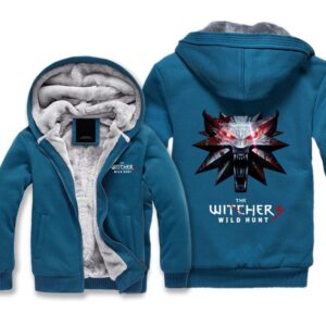 The Witcher 3: Wild Hunt Jackets - Solid Color Wolf Head Super Cool Fleece Jacket