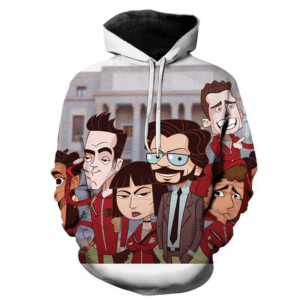 TV Series La Casa De Papel 3D Printed Hoodies Sweatshirt Streetwear