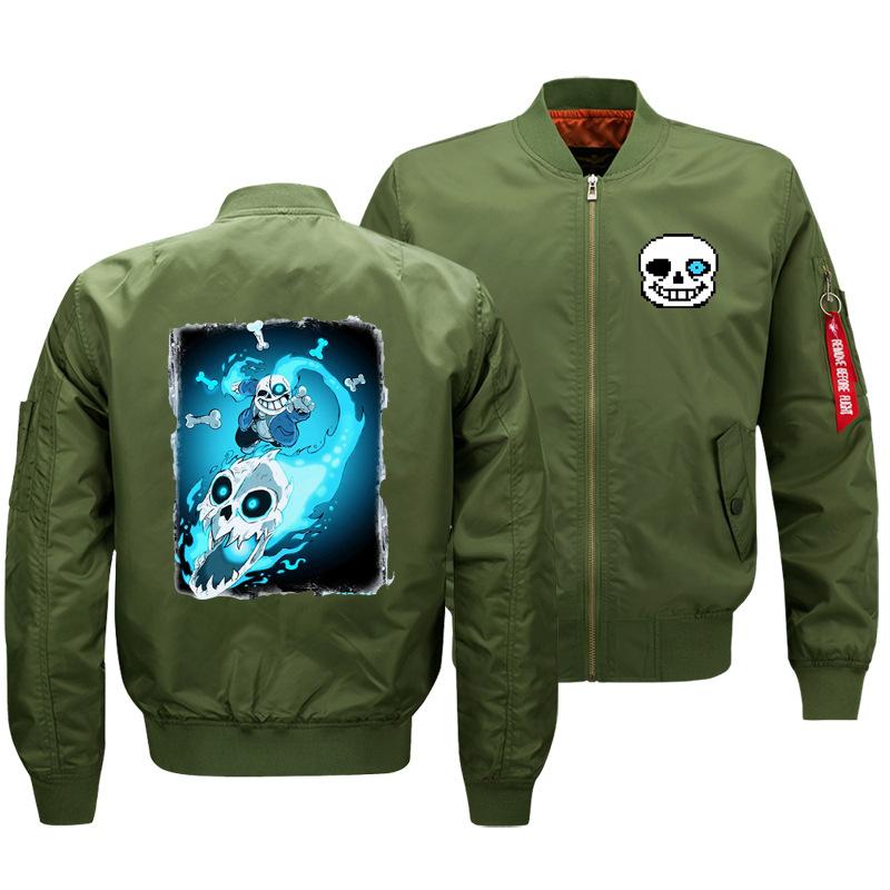 Undertale Jackets - Solid Color Undertale Game Flight Suit Super Cool Fleece Jacket - Image 2