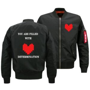 Undertale Jackets - Solid Color Undertale Red Star Flight Suit Super Cool Fleece Jacket