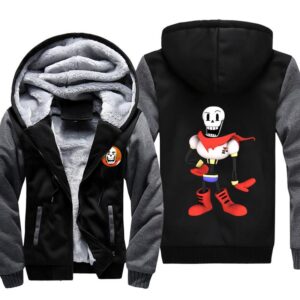 Undertale Jackets - Solid Color Undertale Sans Papyrus Super Cool Fleece Jacket