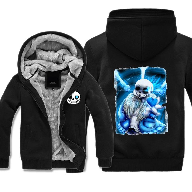 Undertale Jackets - Solid Color Undertale Trial Eye Super Cool Fleece Jacket - Image 2