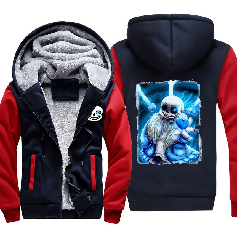 Undertale Jackets - Solid Color Undertale Trial Eye Super Cool Fleece Jacket - Image 4