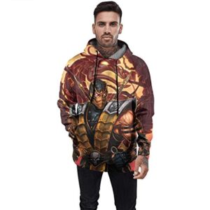 Unisex 3D Hooded Sweatshirt - Mortal Kombat Pullover Hoodies