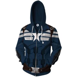 Unisex Captain America 3D Print Fashion Hoodies