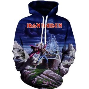 Unisex Fashion Anime Iron Maiden Men's Casual Hoodie