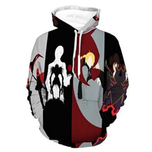 Unisex RWBY Hoodies - 3D Print Hooded Pullover Sweatshirt