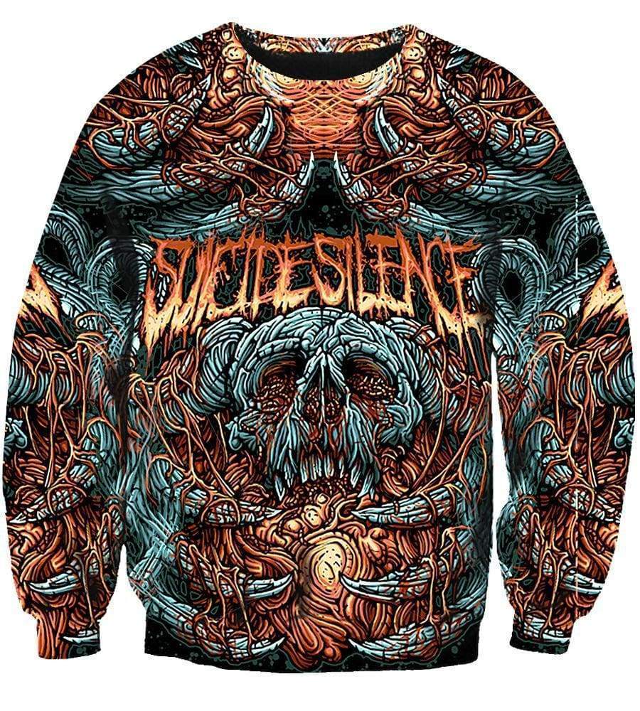 Suicide Silence Hoodies - Pullover Blue Hoodie - Image 3