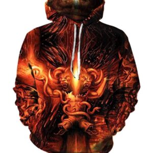 Vader And Blood Was Shed in Warsaw Hoodies - Pullover Yellow Hoodie