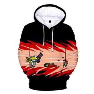 Video Game Among Us Hoodie -  3D Print Casual Pullover Drawstring Hoodie