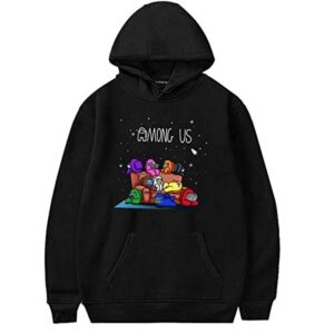 Video Game Among Us Hoodie - 3D Print Drawstring Pullover Hoodie