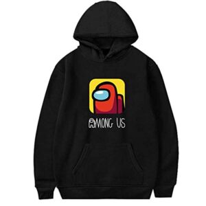 Video Game Among Us Hoodie - 3D Print Drawstring Pullover Hoodie