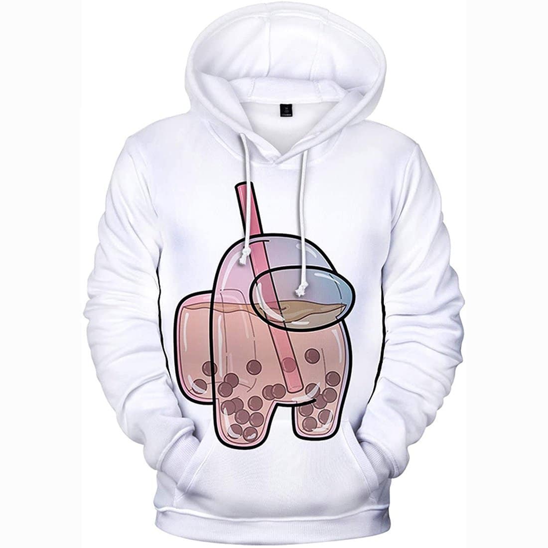 Video Game Among Us Hoodie - 3D Print Juice Drawstring Pullover Hoodie