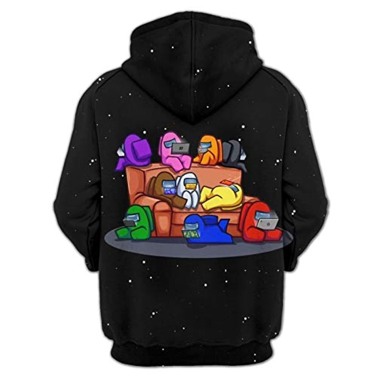 Video Game Among Us Hoodie - 3D Print Pullover Hoodie - Image 2