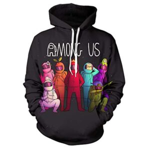 Video Game Among Us Hoodie - 3D Print Pullover Hoodie