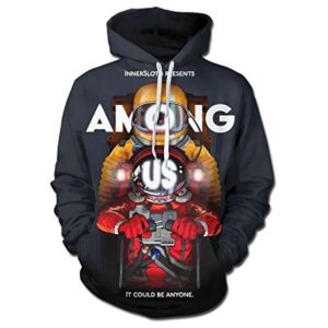 Video Game Among Us Hoodie - 3D Print Pullover Hoodie