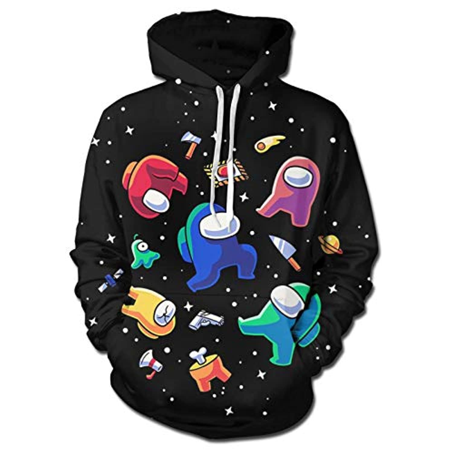 Video Game Among Us Hoodie - 3D Print Pullover Hoodie