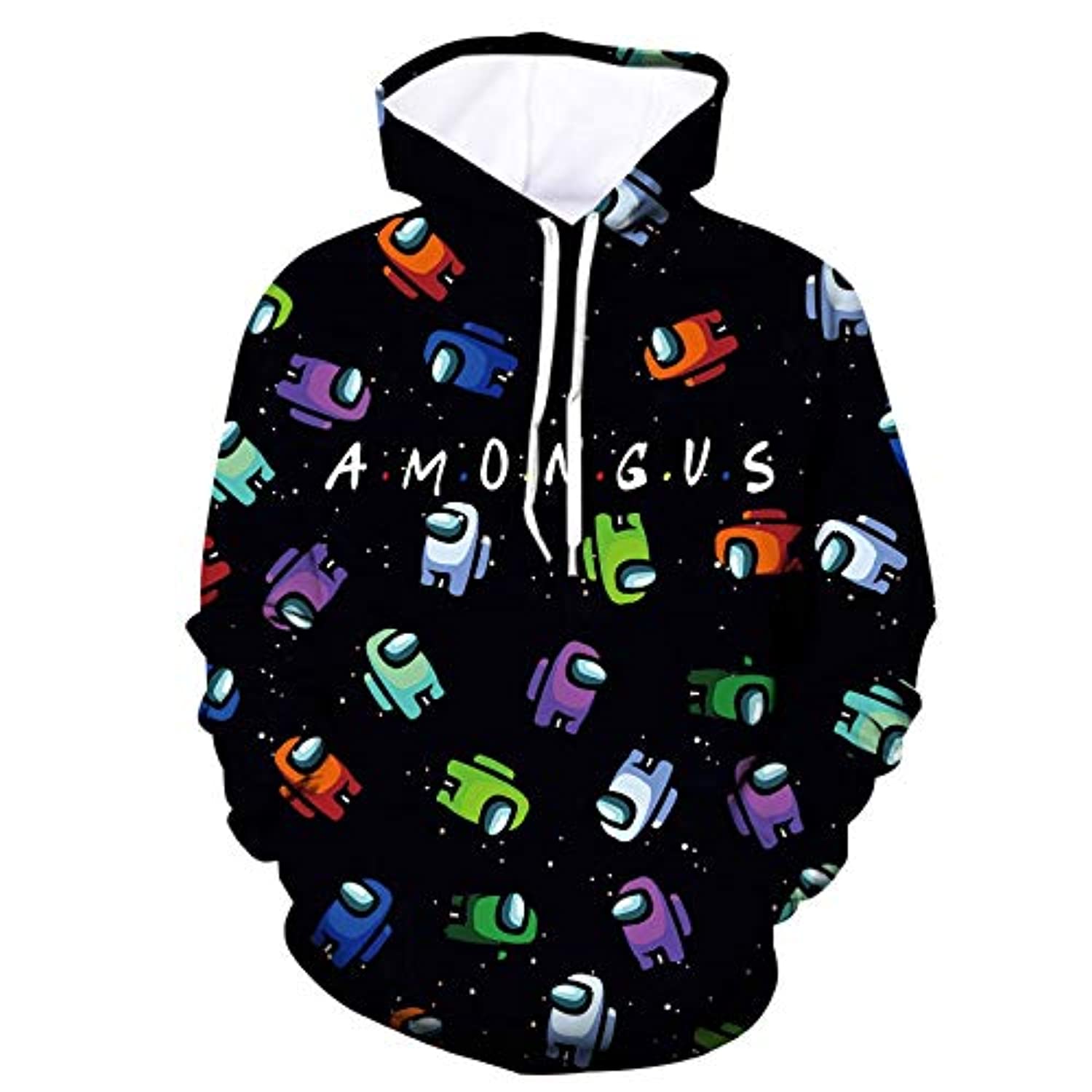 Video Game Among Us Hoodie - Cute Solid Color Pullover Hoodie
