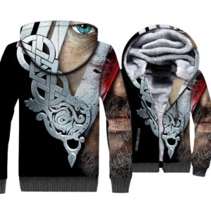 Vikings Jackets - Vikings Series Vikings Character Icon Super Cool 3D Fleece Jacket